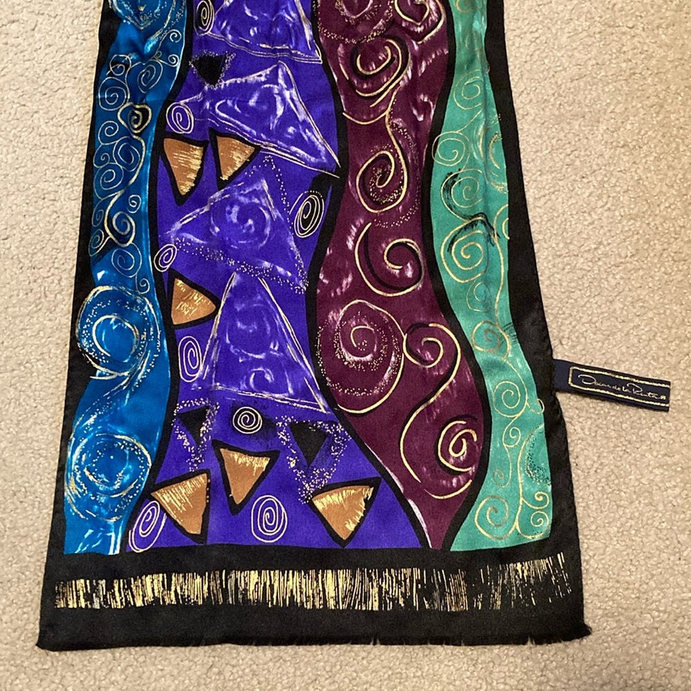 Oscar de la Renta silk scarf